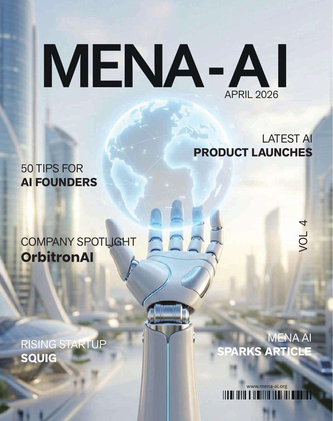 MENA AI Magazine — Volume 4, April 2026 cover
